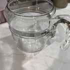Vintage Pyrex Flameware 7759B Glass Coffee Pot And Lid 9 Cup