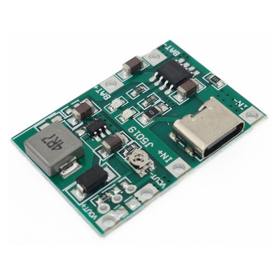 USB-C Ladegerät 1S Li-Ion Akku Spannungswandler Step-Up Boost Modul Arduino DIY