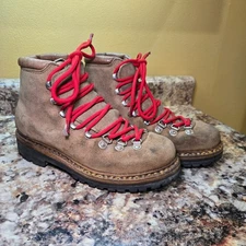 Vintage Scarpa Fabiano Brown Leather Men’s Size 7.5 Mountaineering Hiking Boots