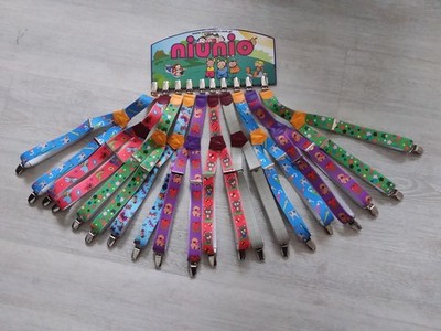 KINDERHOSENTRÄGER ++ versch. Farben und Motive++ Stretchhosenträger ++Nr. 9+
