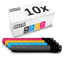 10x MWT Toner for Konica Minolta Bizhub C 454 e each approx. 27,000/35,000 pages