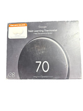 Google Nest Learning Thermostat in Polished Obsidian with 2x Temperature Sensors