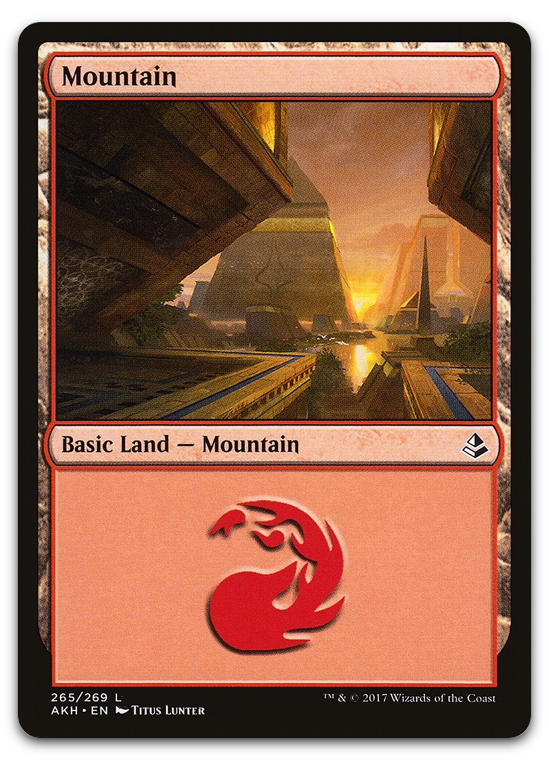 Mountain (265) #265 (NM) Amonkhet AKH Magic MTG