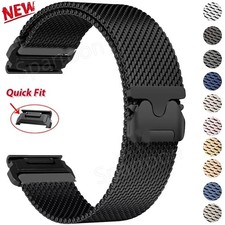 Milanese Band Strap For Garmin Fenix 8 E 7 7X 6 6X 5 5X 3 Tactix Epix Pro Enduro