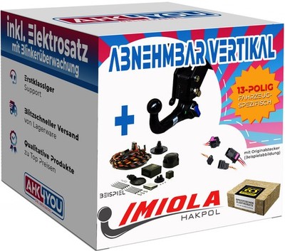 AHK Imiola für Audi A6 Avant C7 11-14 vertikal abnehmbar + 13-pol ECS ES SPEZ