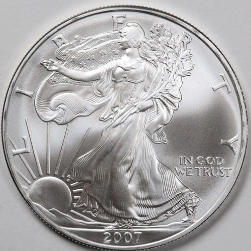2007 American Silver Eagle #2 (BU) in a Capsule - PRISTINE - ORIGINAL OWNER!