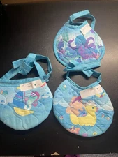 Vintage Handmade Baby Bib Baby's Drool Bib Lot of 3 (A3)