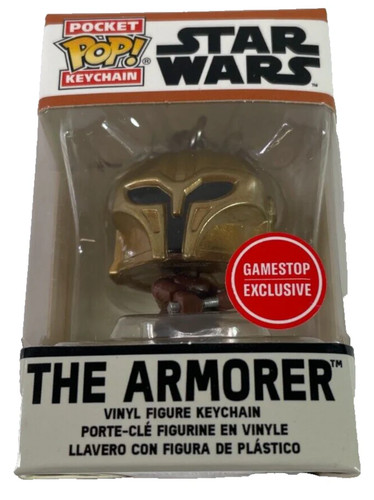 Funko Pop Keychain Armorer GameStop Exclusive Star Wars Mandalorian Viny