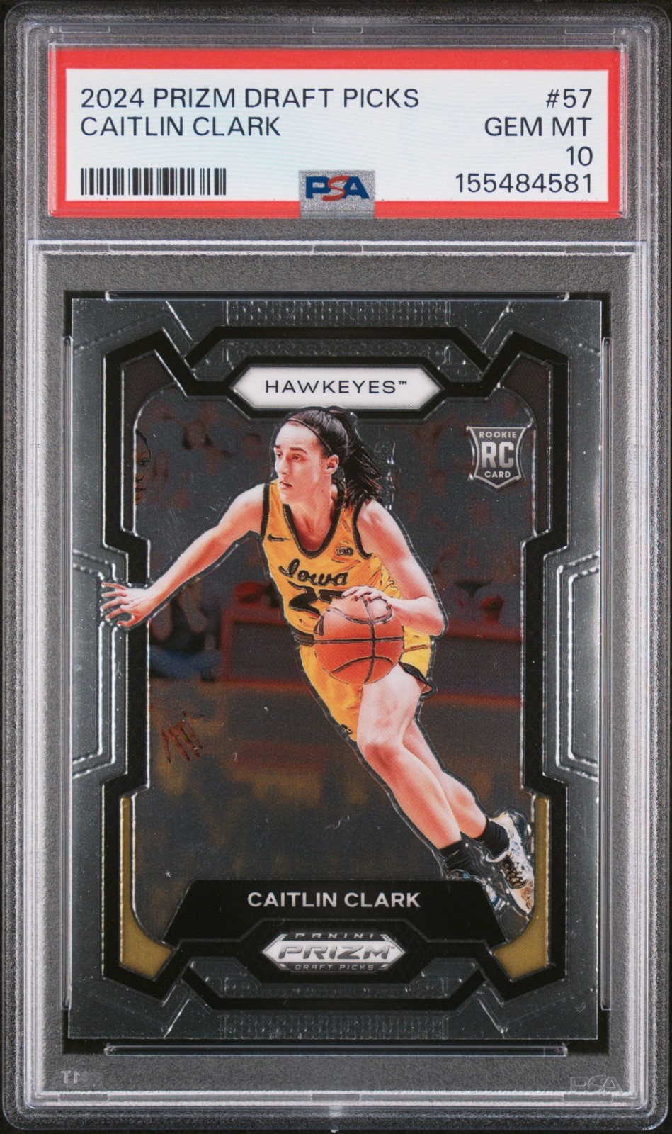 2024 Prizm Draft Picks Caitlin Clark PSA 10