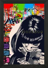 Graffiti pop art Framed Wall Art Poster Canvas Print Picture