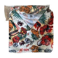 Baltimore Orioles Hawaiian floral Collared Bu...