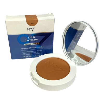 No7 Lift & Luminate Triple Action Translucent Finishing Powder - RICH 35 oz NEW