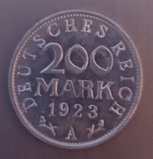 1923A German Weimar Republic 200 Mark Uncirculated 