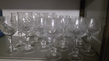Servizio di Bicchieri in Cristallo Lavorato