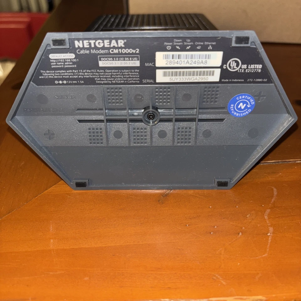 Netgear CM1000v2  High-Speed Cable Modem - Black™ (refurbished) - Image 2 of 4