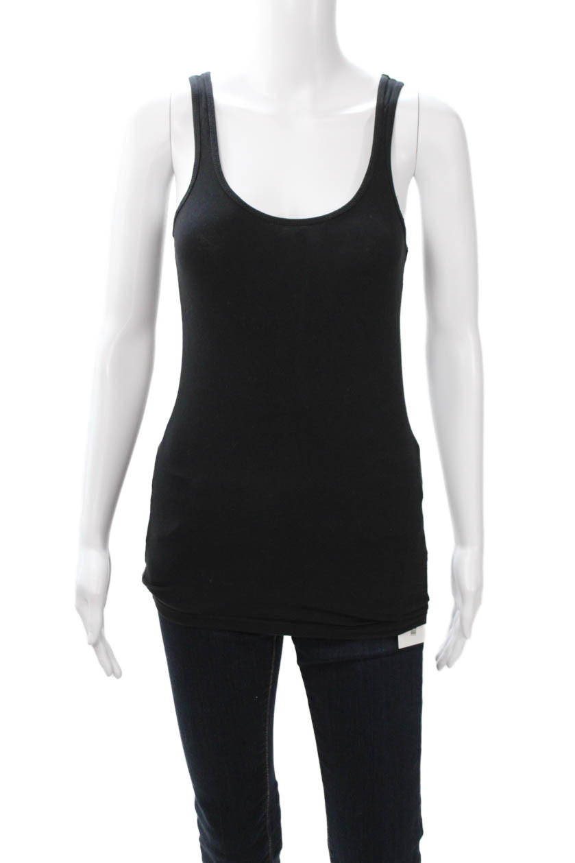 Standard James Perse Womens Basic Black Sleeveles… - image 1