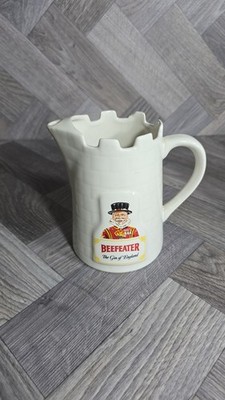 Vintage Beefeater Gin Schloss Keramik Krug Stein Becher Wade England