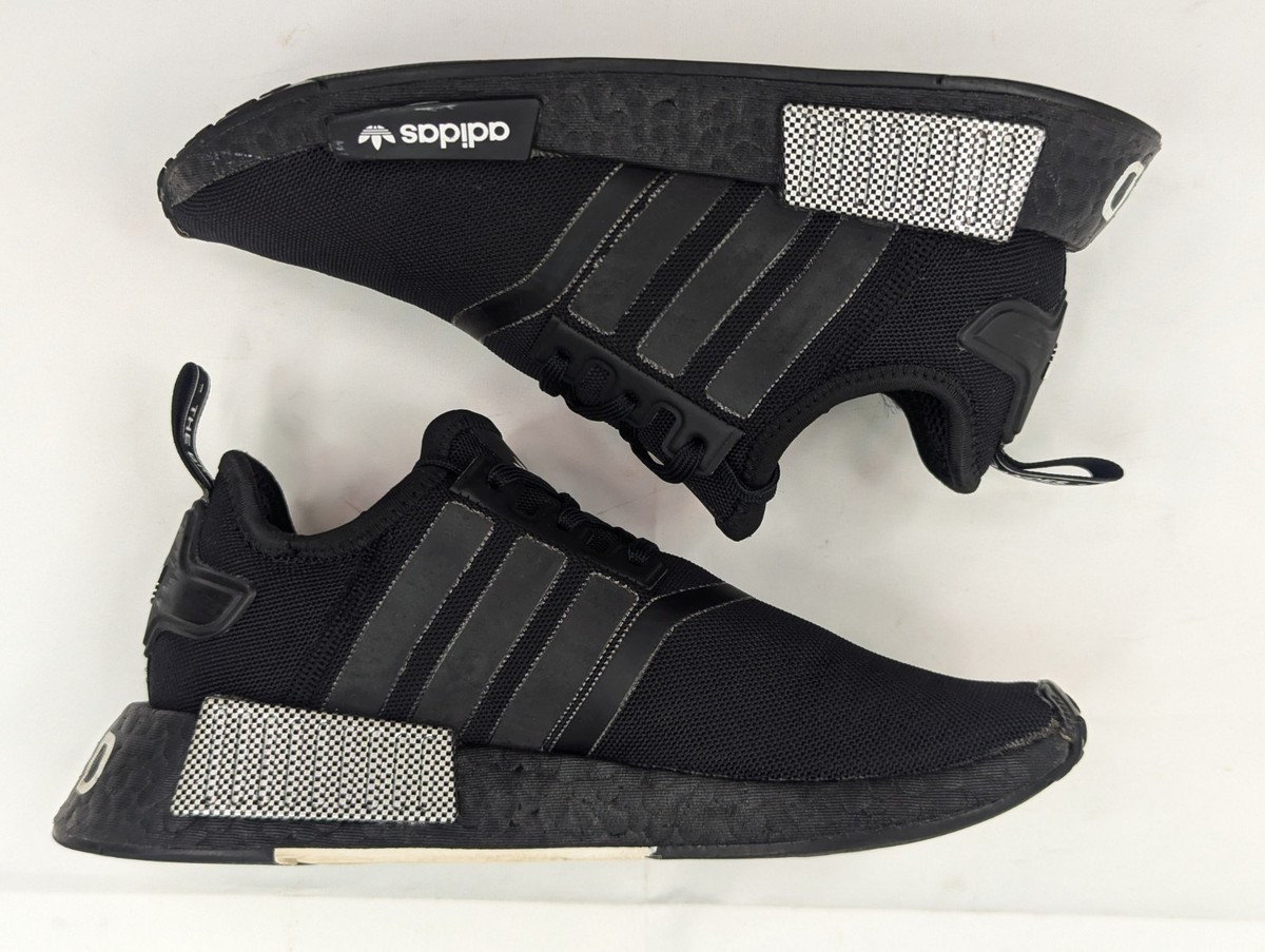 Adidas NMD R1 Men / Boys Black Carbon Reflective Shoe  display picture 1
