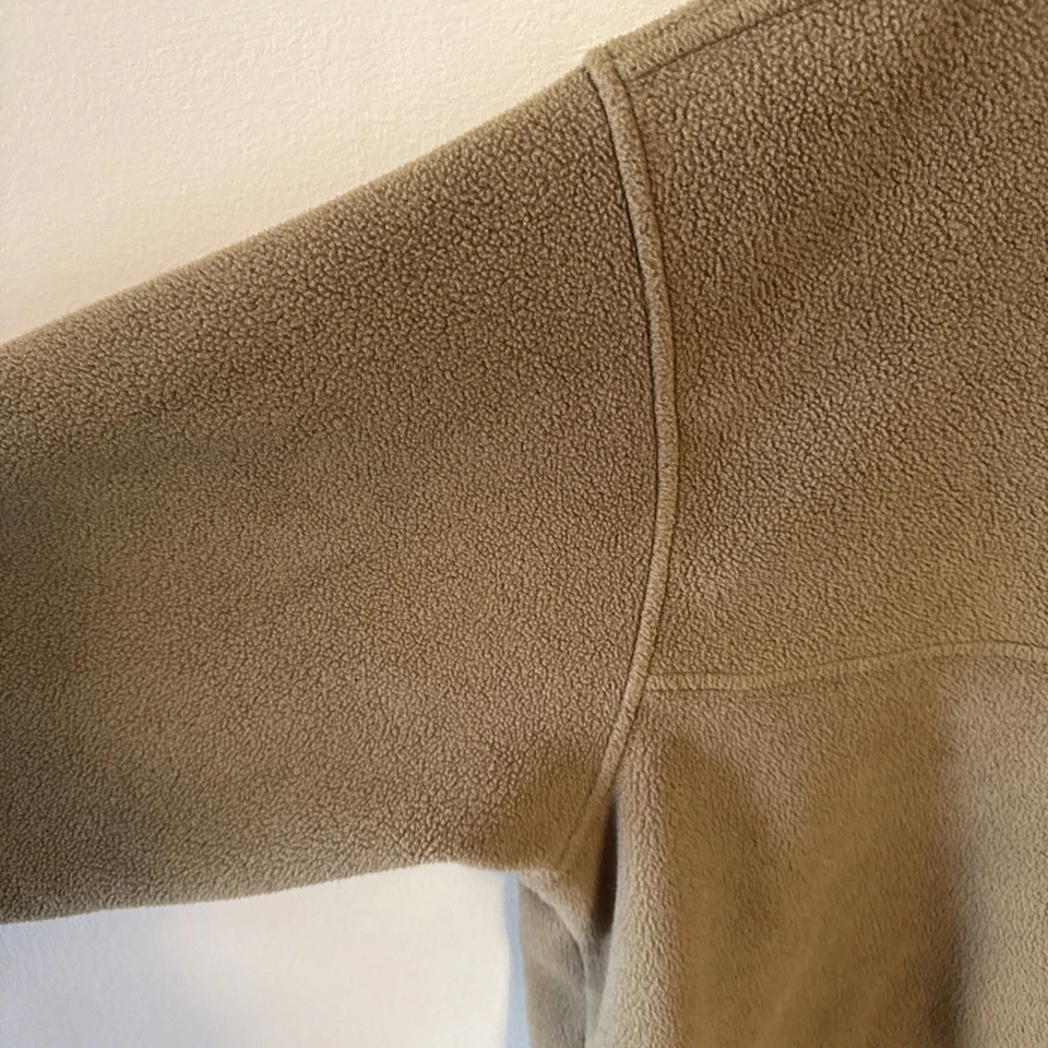 Woolrich Men’s Fleece 1/4 Snap Polartec Fleece XL Olive Green & Black Trim - Image 4 of 4