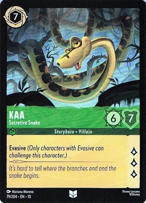 Kaa - Secretive Snake 79/204 Whispers in the Well Uncommon -NM/MINT