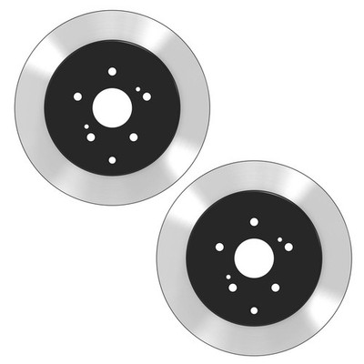 Wagner 2pc Rear E-Coated Disc Brake Rotors Set 308mm For Suzuki Grand Vitara