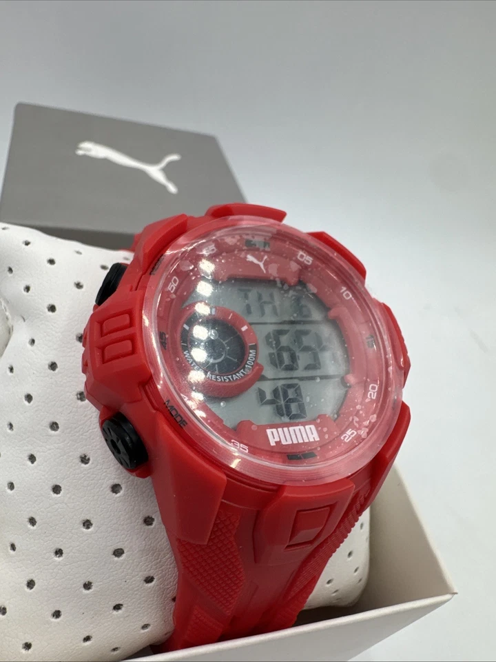 Reloj Digital Puma Bold P5040 Rojo - Nuevo en Caja con Manual 48.5mm Foto 2 de 4