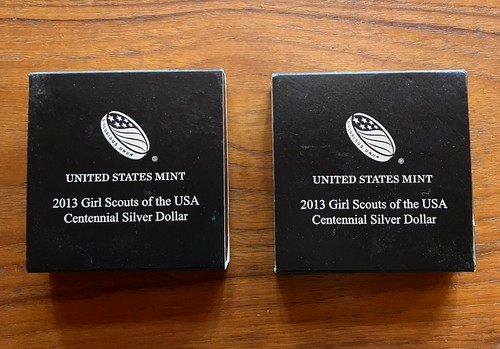 (2) 2013 Girl Scouts of the USA Centennial Silver Dollars - Picture 7 of 7
