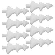 8 Pcs White Foam Trees Diy Crafts Material Christmas Party Ornament Decorations