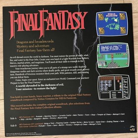 Final Fantasy 1 Video Game Soundtrack Vinyl Record VGM OST NES Famicom