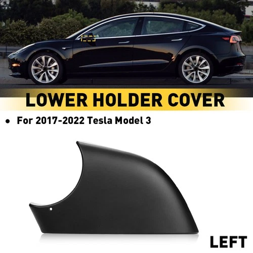 Left Driver Door Side Wing Mirror Lower Holder Cover For 2017-2022 Tesla Model 3