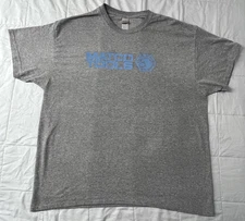Matco Reflective Blue Logo T-Shirt Gray Heather XL Gildan 50/50 Cotton Poly