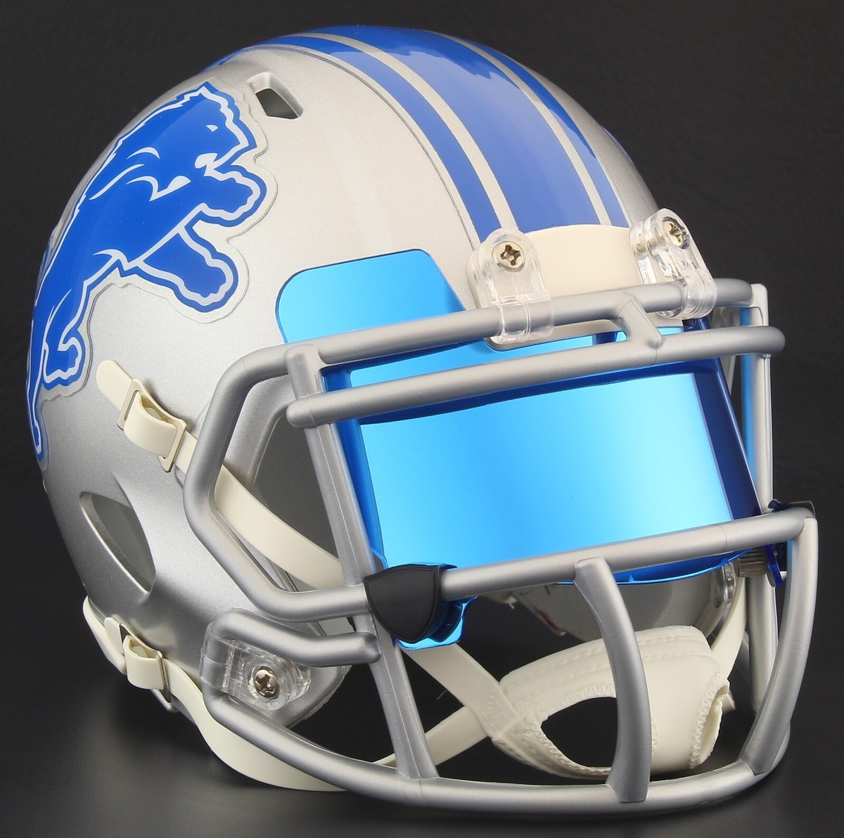 Lions High School Mini Football Helmets Detroit Lions BLUE On