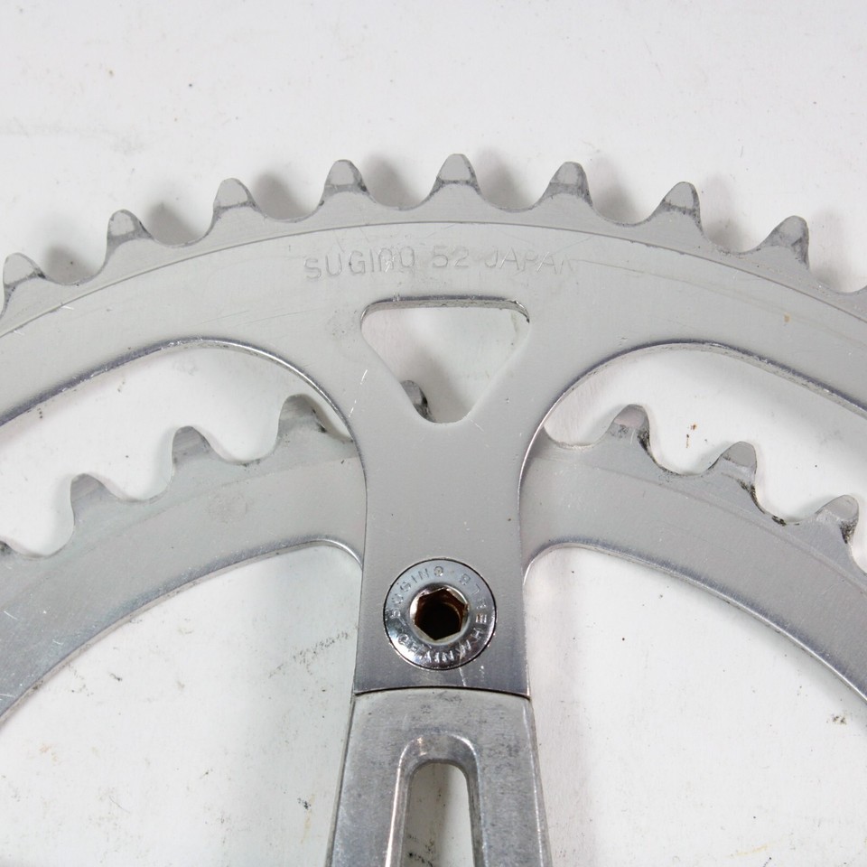 Jeu De Manivelles/pédalier Sugino MP 110 170mm - Double Plateau 52/40T - Occasion Vélo Route
