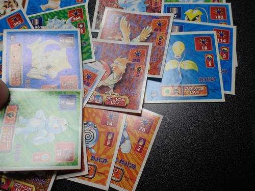 Carta Pokemon Amada Sticker Non Holo x60 Poliwrath Arcanine Rapidash ecc #4619 - Foto 5 di 12