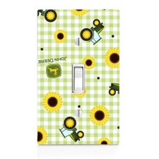 Tractor, Sunflower Light Switch Cover, Home Decor, Night Light, Knob, Gfi