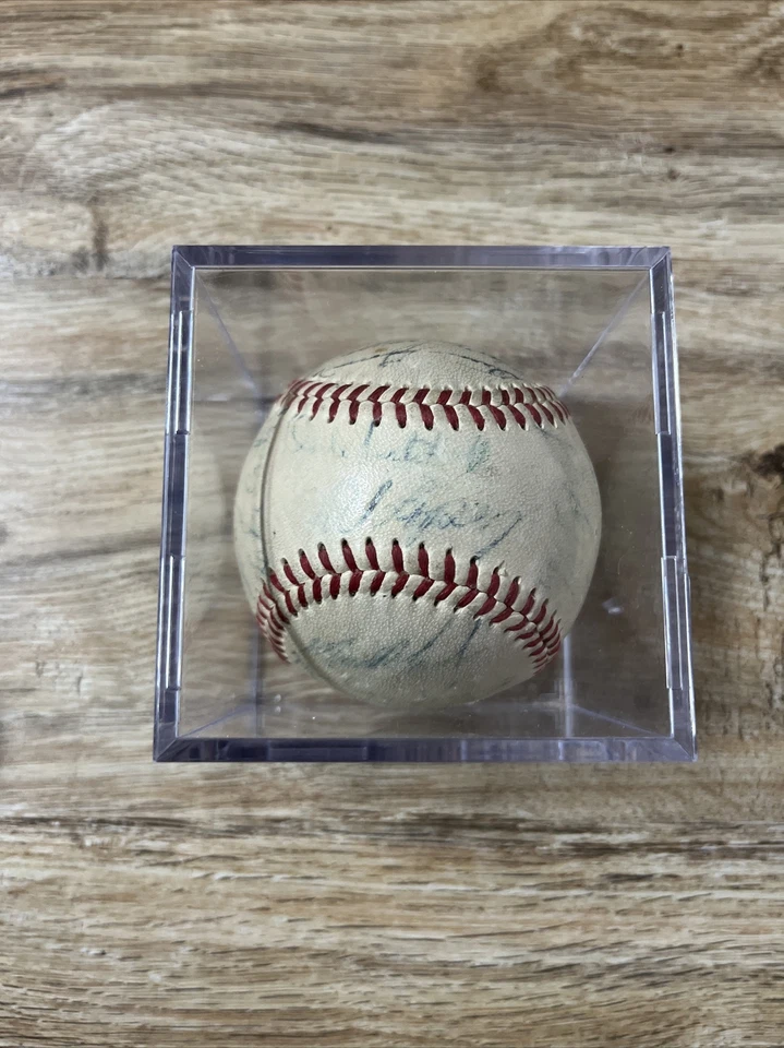 Béisbol firmado por el equipo de los Indios Cleveland 1952 JSA LOA - Rosen, Boone, Pascua, etc. Foto 2 de 4