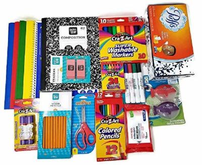 Back to School Supplies Bundle - Kindergarten to 2nd Grade with, Folders, Pencil