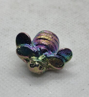 Bismuth crystal Rainbow bee *1 Piece* (solid cast)