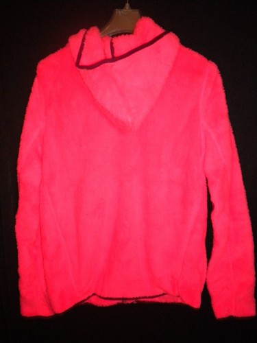 NWT SO GIRLS HOODED SHERPA JACKET COLOR SWEET MELON SIZE 16 LONG SLEEVE - Picture 2 of 3