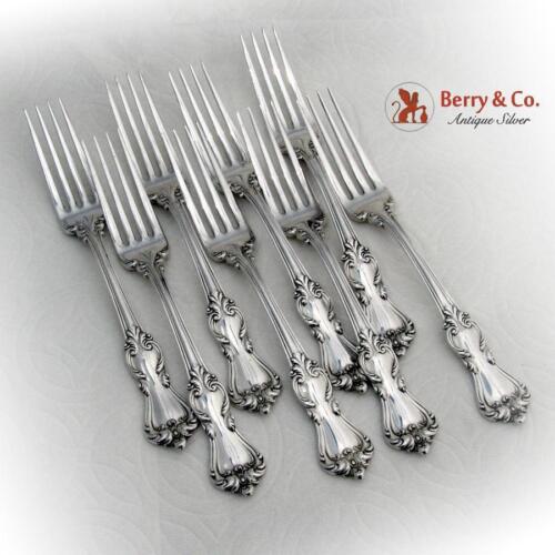 Marlborough Regular Forks Set Reed And Barton Sterling Silver 1906 - Picture 1 of 3