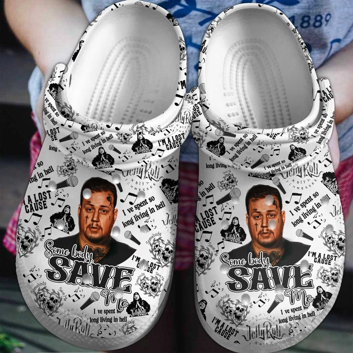 Somebody Saves Me Jelly Roll Music White Clogs