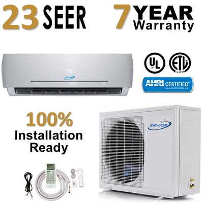 18000 Btu Mini Split Ac Air Conditioner Heat Pump Ductless 23 Seer 220v 1000 Sq Ebay