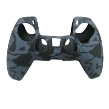 For PS5 Controller Silicone Grip Black Camo Cover Accessories