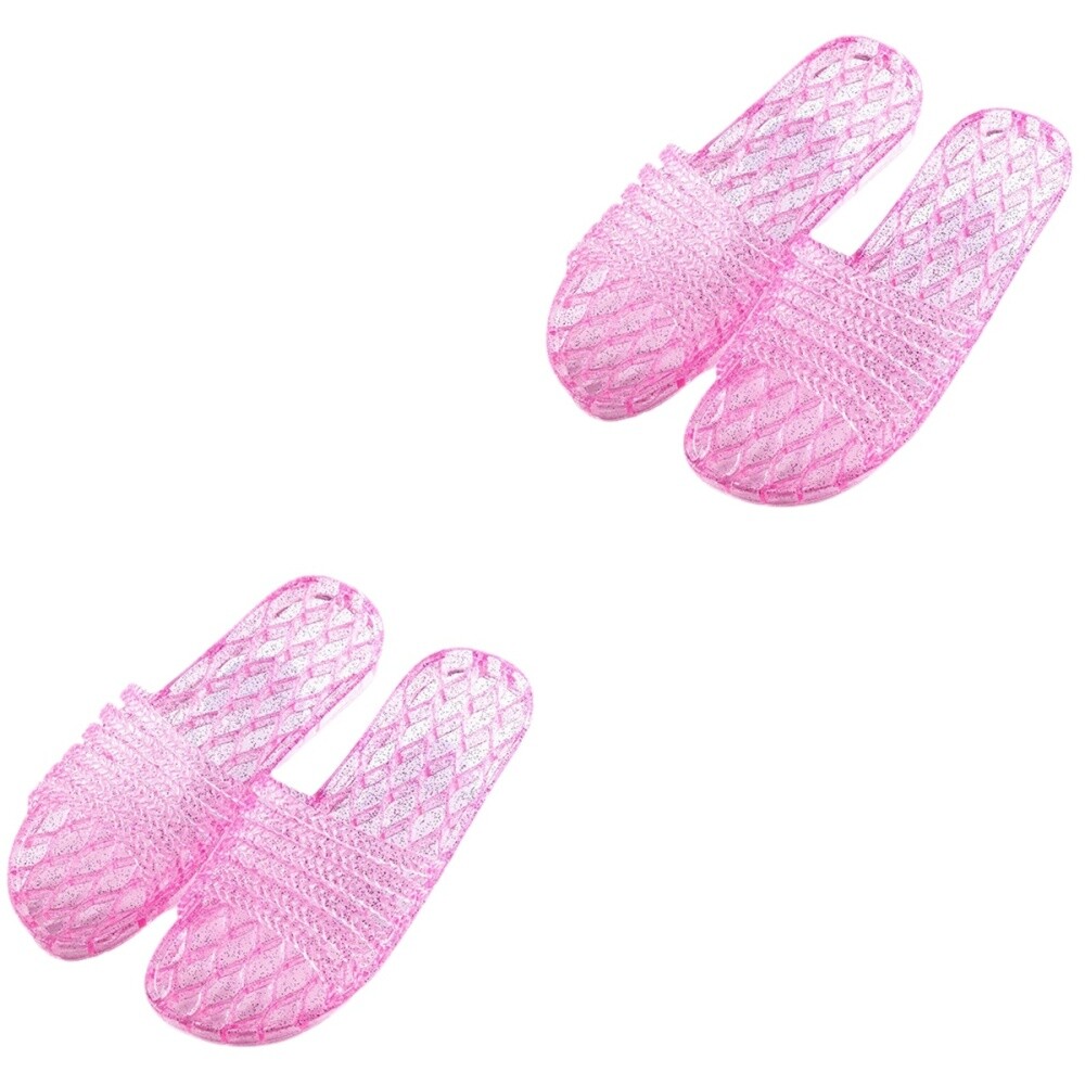 APL 2 Paia di Pantofole Riutilizzabili Pantofole per Ospiti Pantofole in Plastica 