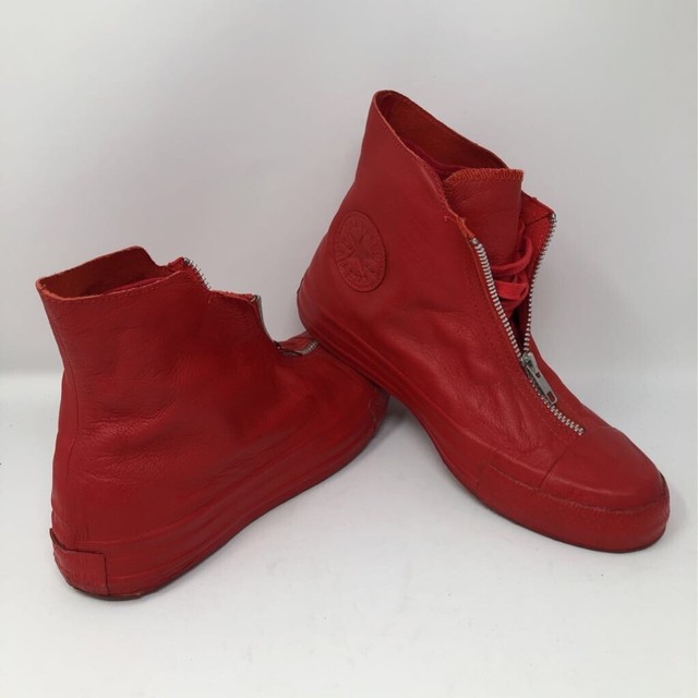 red leather converse chuck taylors