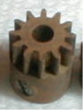 12 Tooth Brass Slot Car Pinion Gear  Set Screw 48 Pitch .093" Shaft Vintage NOS