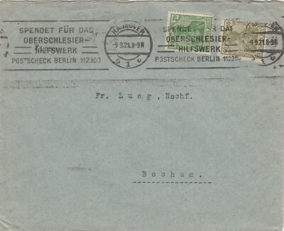 HANNOVER, Briefumschlag 1921, Continental Caoutchouc-Gutta-Percha-Compagnie