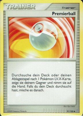 Pokemon Karte Trading Card D&P Sturmtief Nr. 91/100 Premierball