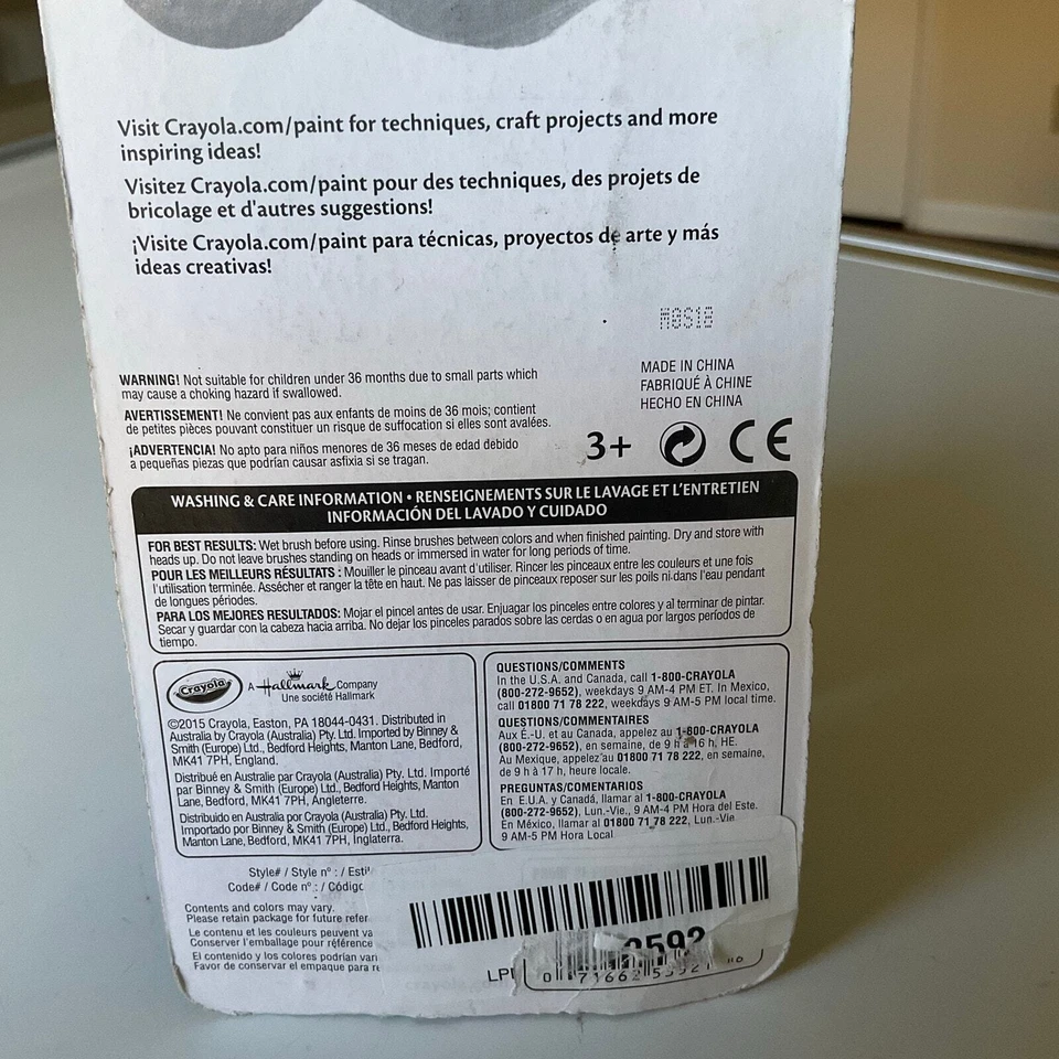 Набор кистей Crayola с круглой мягкой щетиной, разные размеры, 4 карата, школьные принадлежности - Изображение 4 из 4