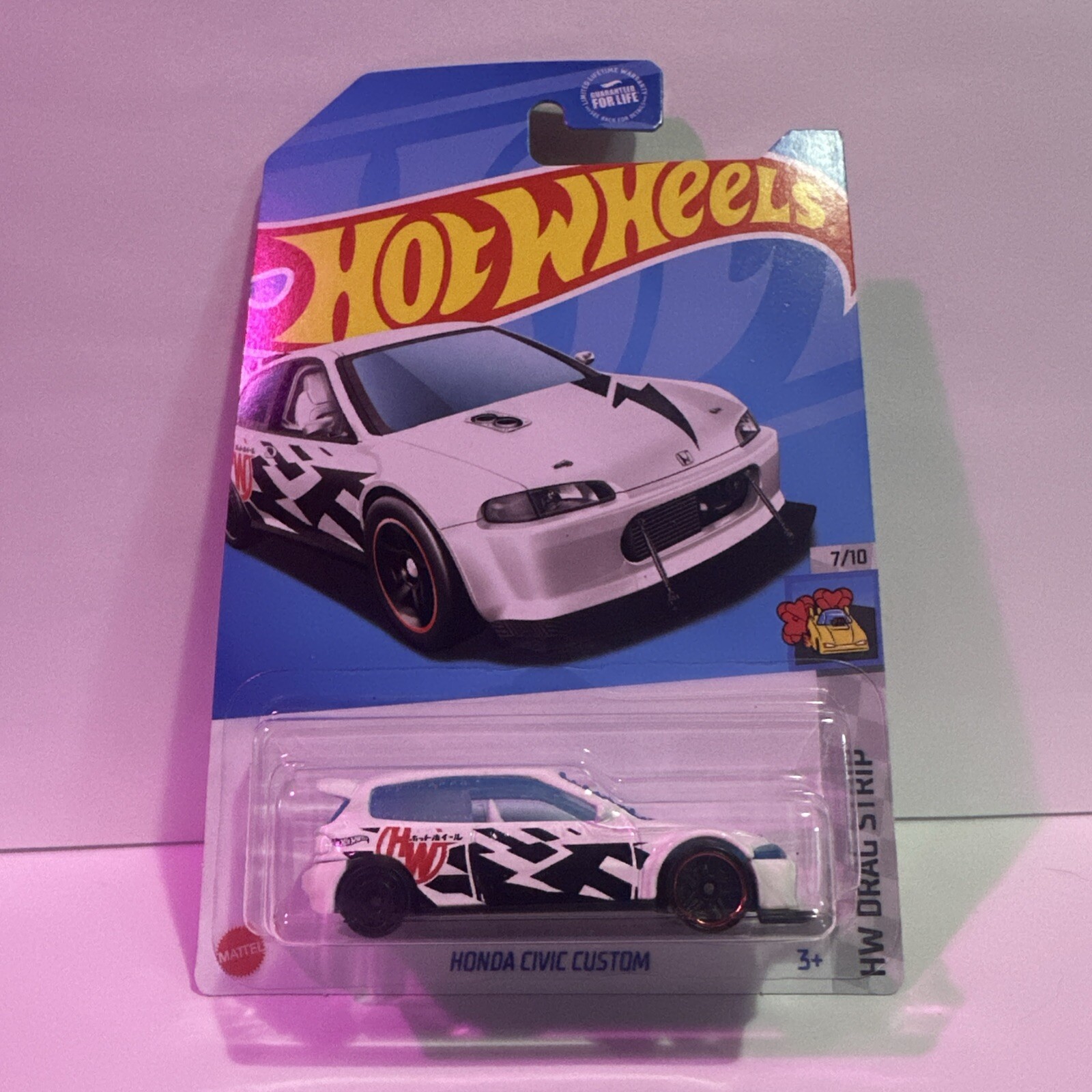 Hot Wheels Honda Civic Custom Drag Strip White